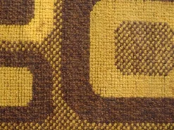 Deutscher Op-Art Teppich mit abstraktem grafischem Muster von Magura, 1960er