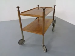 Deutscher Palisander Servierwagen von Walter Wirz für Wilhelm Renz, 1960er