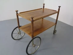 Deutscher Palisander Servierwagen von Walter Wirz für Wilhelm Renz, 1960er
