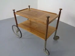 Deutscher Palisander Servierwagen von Walter Wirz für Wilhelm Renz, 1960er