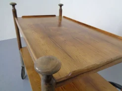 Deutscher Palisander Servierwagen von Walter Wirz für Wilhelm Renz, 1960er