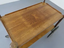 Deutscher Palisander Servierwagen von Walter Wirz für Wilhelm Renz, 1960er