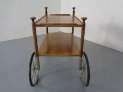 Deutscher Palisander Servierwagen von Walter Wirz für Wilhelm Renz, 1960er