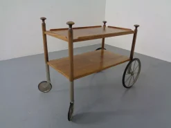 Deutscher Palisander Servierwagen von Walter Wirz für Wilhelm Renz, 1960er