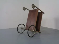 Deutscher Palisander Servierwagen von Walter Wirz für Wilhelm Renz, 1960er