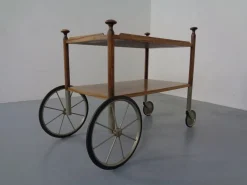 Deutscher Palisander Servierwagen von Walter Wirz für Wilhelm Renz, 1960er