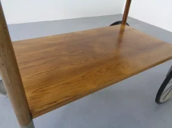 Deutscher Palisander Servierwagen von Walter Wirz für Wilhelm Renz, 1960er