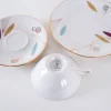 Deutsche Tasse & Untertasse aus Porzellan von Hertel Jacob, 1960er, 2er Set
