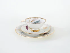 Deutsche Tasse & Untertasse aus Porzellan von Hertel Jacob, 1960er, 2er Set