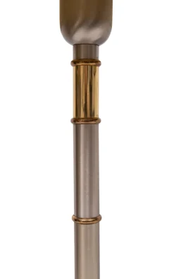 Deutsche Tischlampen aus Messing & Aluminium, 1980er, 2er Set