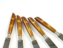 Deutsche Vintage Bakelit Messer, 1950er, 5er Set