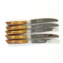 Deutsche Vintage Bakelit Messer, 1950er, 5er Set