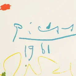 Dibujos De Picasso, 1961, Lithografie Poster, gerahmt, Limitierte Auflage