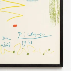 Dibujos De Picasso, 1961, Lithografie Poster, gerahmt, Limitierte Auflage