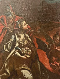 Die 4 Kontinente in der Anbetung des Heiligsten Herzens Jesu, Ende 17. Jh., Öl auf Leinwand