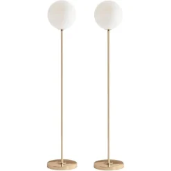 06 Dimmbare Messing Stehlampen von Magic Circus Editions, 2er Set