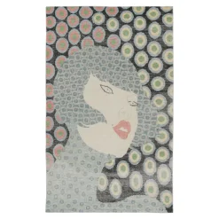 Distressed Pictorial Wollteppich von Rug&Kelim