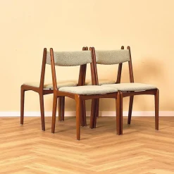 Dänische Esszimmerstühle aus Teak, 1950