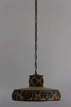 Dänische Hängelampe aus Steingut von Jette Hellerøe, 1960er