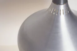 Dänische Mid-Century Aluminium Hängelampe von Jo Hammerborg für Fog & Mørup, 1960er