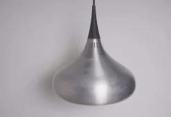 Dänische Mid-Century Aluminium Hängelampe von Jo Hammerborg für Fog & Mørup, 1960er