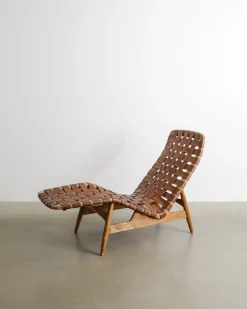 Dänische Mid-Century Chaiselongue aus Holz von Arne Vodder für Bovirke, 1950er