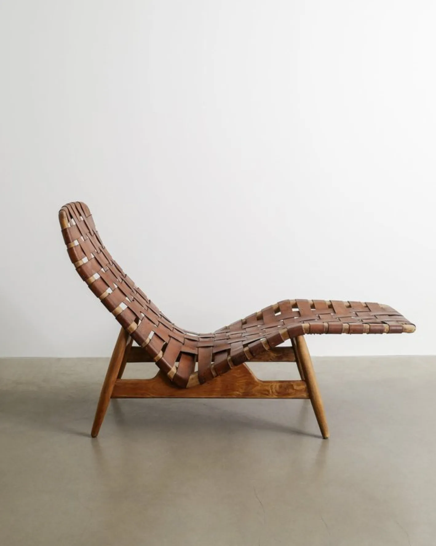 Dänische Mid-Century Chaiselongue aus Holz von Arne Vodder für Bovirke, 1950er