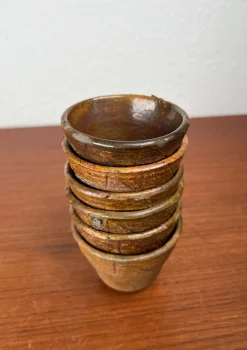Dänische Mid-Century Studio Schnapsgläser, 1960er, 6 . Set
