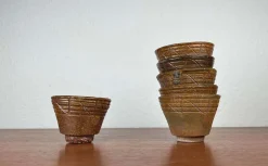 Dänische Mid-Century Studio Schnapsgläser, 1960er, 6 . Set