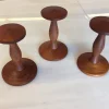 Dänische Minimalistische Mid-Century Teak Garderobenhaken, 3er Set