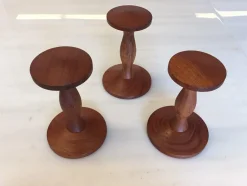 Dänische Minimalistische Mid-Century Teak Garderobenhaken, 3er Set