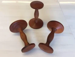 Dänische Minimalistische Mid-Century Teak Garderobenhaken, 3er Set