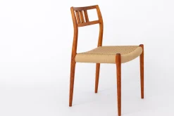Dänische Modell 79 Esszimmerstühle aus Teak von Niels Otto Møller für JL Møllers, 1976er, 6er Set