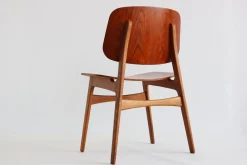 Dänische Modell 155 Schalen Stühle von Børge Mogensen für Soborg, 1950, 6er Set