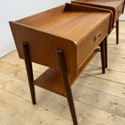 Dänische Nachttische aus Teak, 1960er, 2er Set