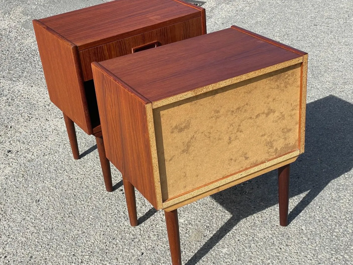 Dänische Nachttische aus Teak, 1967, 2er Set