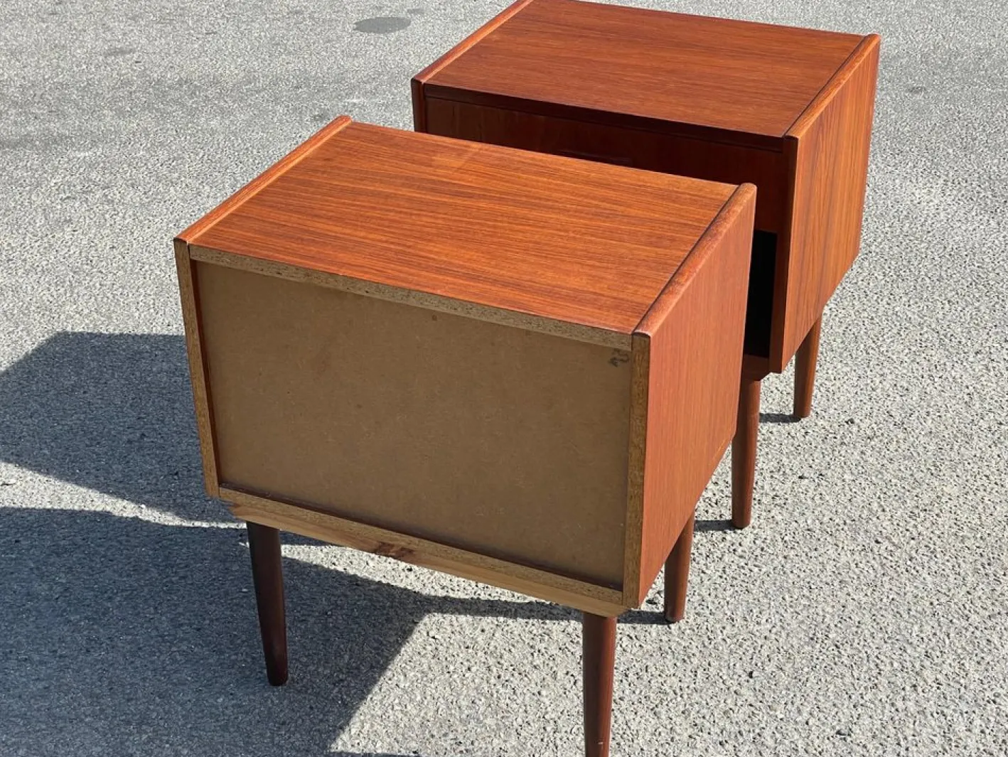 Dänische Nachttische aus Teak, 1967, 2er Set