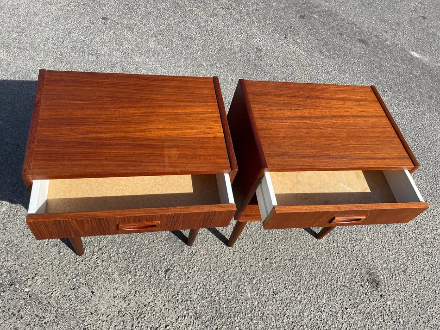 Dänische Nachttische aus Teak, 1967, 2er Set