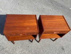 Dänische Nachttische aus Teak, 1967, 2er Set