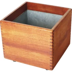 Dänischer Übertopf aus Teak mit Zinkwanne von Salin Furniture, 1970er