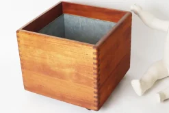 Dänischer Übertopf aus Teak mit Zinkwanne von Salin Furniture, 1970er