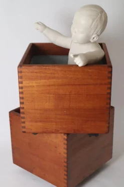 Dänischer Übertopf aus Teak mit Zinkwanne von Salin Furniture, 1970er