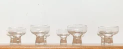 Dänischer Kerzenhalter aus Glas, 1960er
