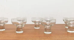 Dänischer Kerzenhalter aus Glas, 1960er