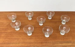 Dänischer Kerzenhalter aus Glas, 1960er