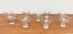 Dänischer Kerzenhalter aus Glas, 1960er