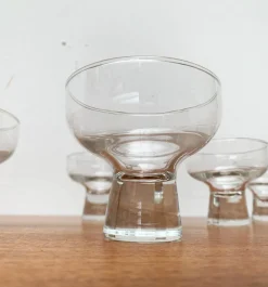 Dänischer Kerzenhalter aus Glas, 1960er