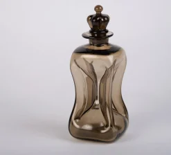Dänischer Mid-Century Kluk Kluk Dekanter aus Glas von Jacob E. Bang für Holmegaard