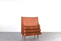 Dänischer Mid-Century Modern Teak Sekretär von Gunnar Nielsen für Tibergaard, 1960er
