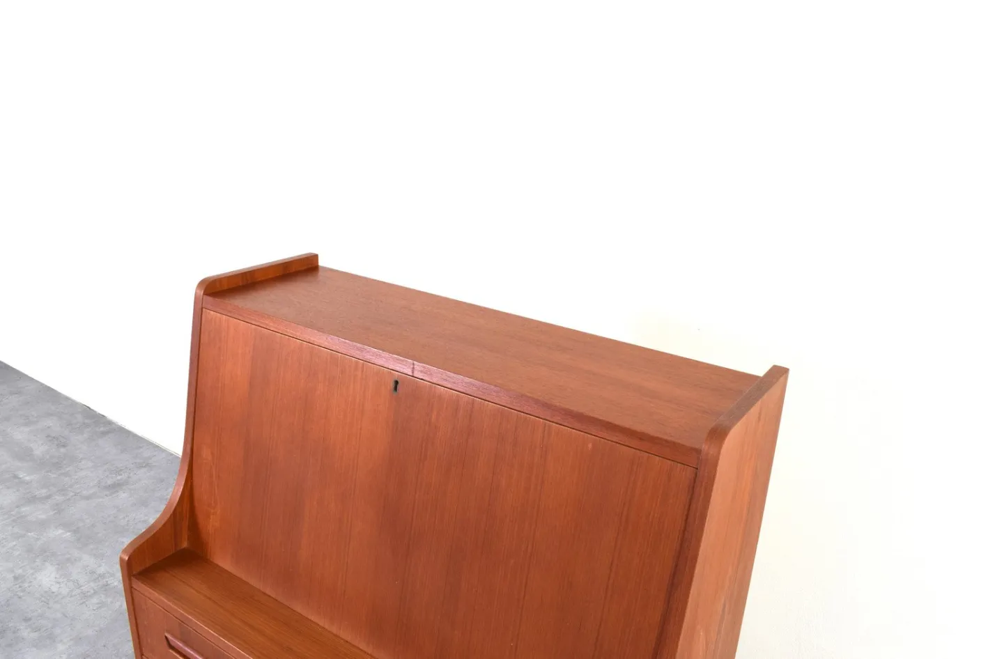 Dänischer Mid-Century Modern Teak Sekretär von Gunnar Nielsen für Tibergaard, 1960er
